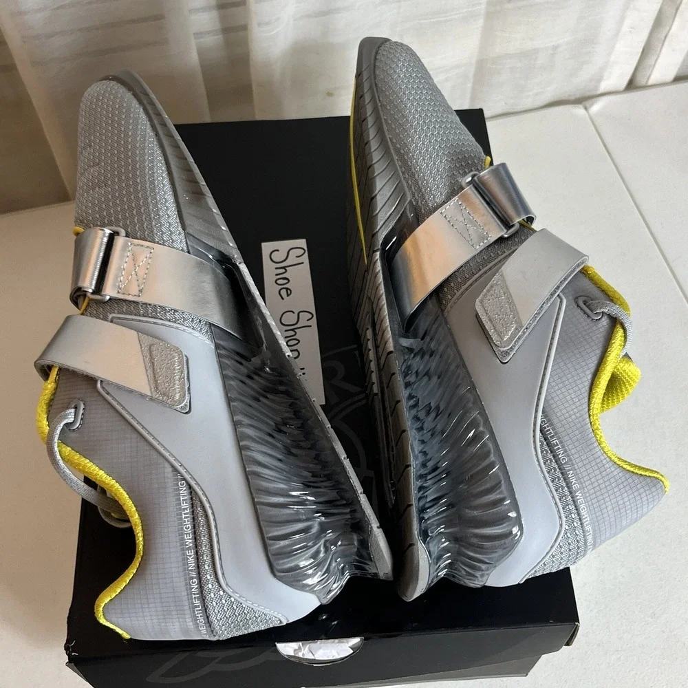 Nike Romaleos 4 Wolf Grey Lightening Weightlifting Training Shoes‎ Men Size 10.5